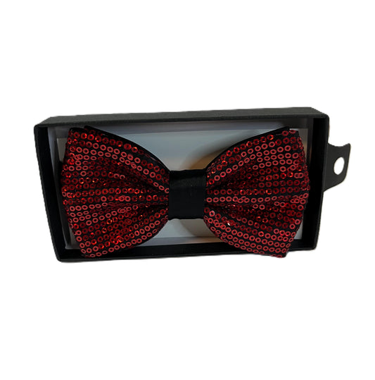 Men's Sequin Bow Tie – Sparkly Formal Party Tuxedo Accessory – Men's Bow Tie - Rhinestone Bow Tie