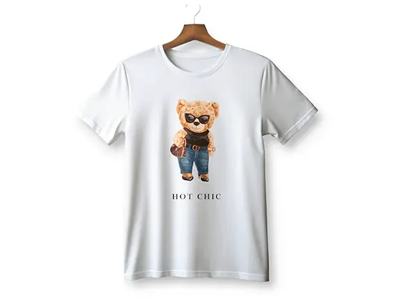 Hot Chic Bear Gildan T-Shirt