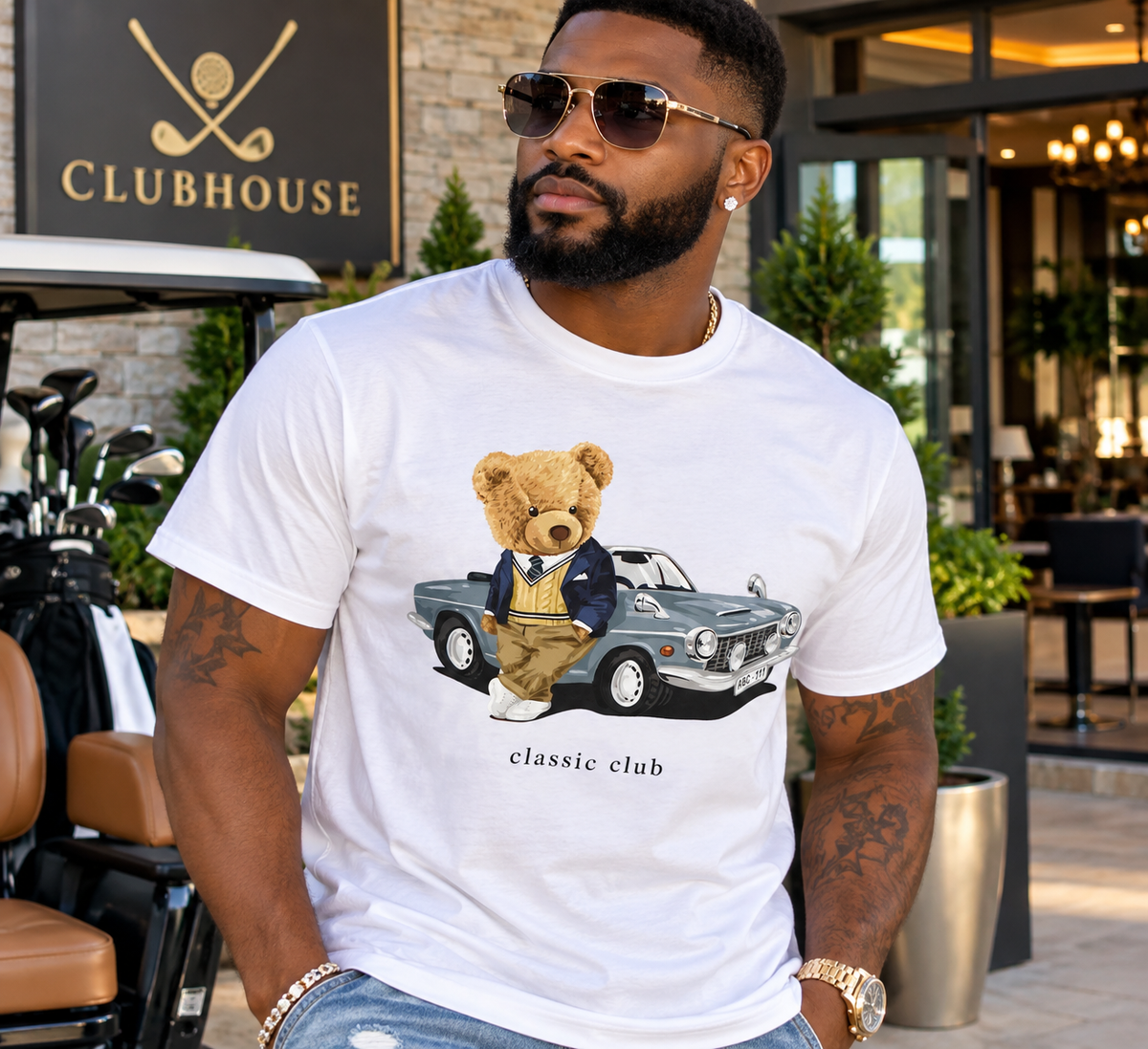 Classic Club Teddy Bear Tee