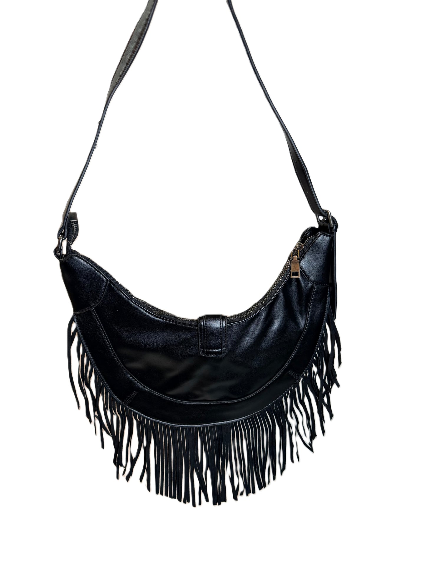 Cow Print Fringe Purse