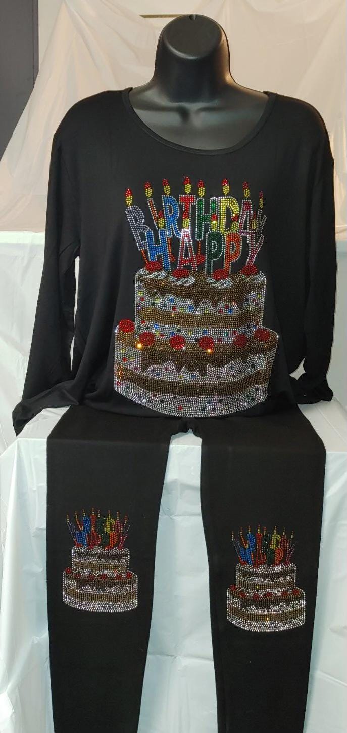 Birthday Cake Leggings Set
