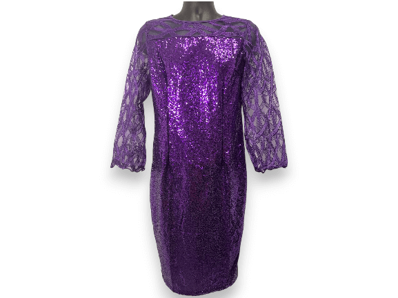 LIGHT UP THE NIGHT W/OUR SEQUENCE & LACE DRESS