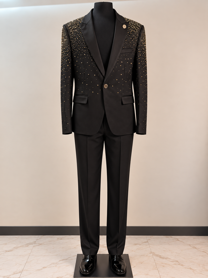 Barabas Crystal Studded Blazer