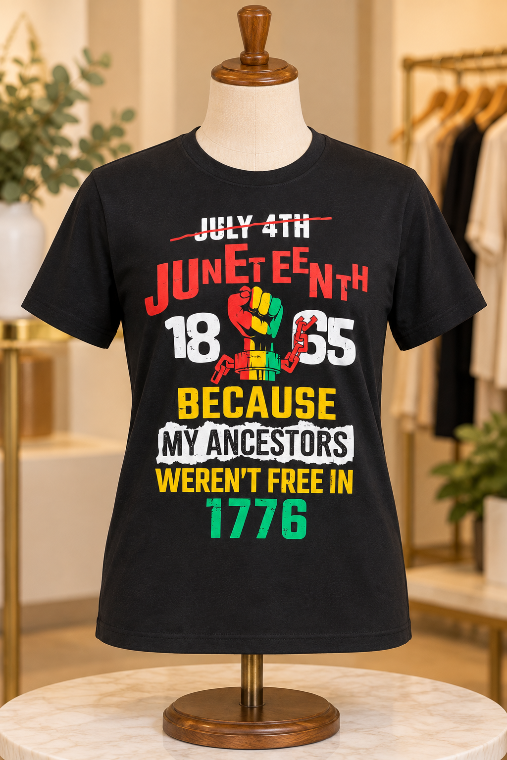Juneteenth Freedom Graphic T-Shirt