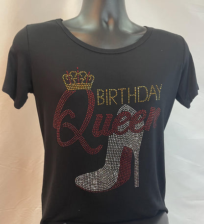 Birthday Queen Rhinestone T-Shirt