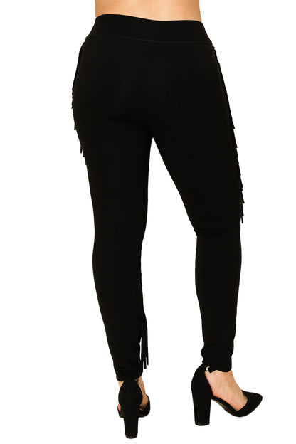Side Fringe Detail Leggings