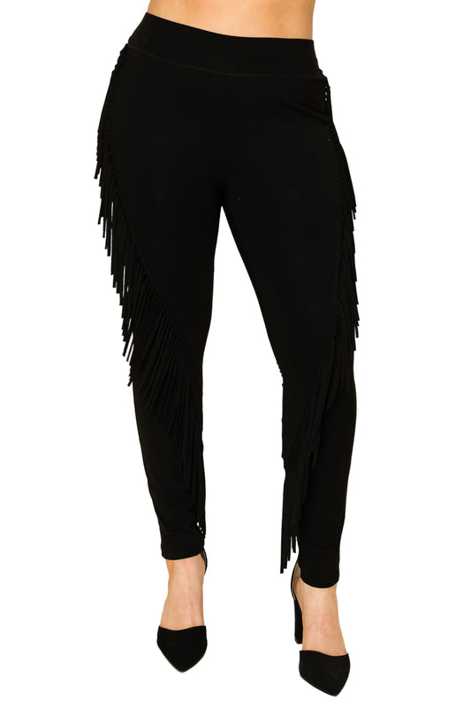 Side Fringe Detail Leggings