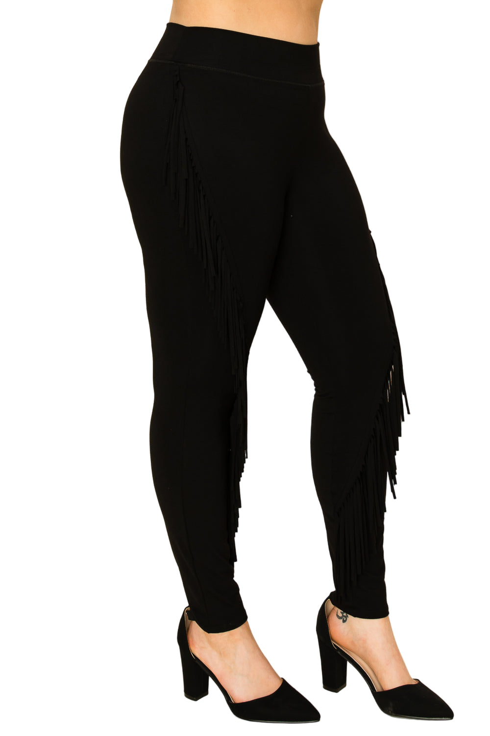 Side Fringe Detail Leggings