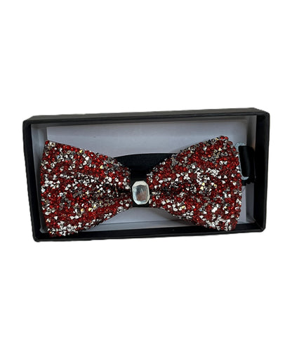 Luxury Rhinestone Bow Ties – Multiple Colors | Men's Formal Accessory | Wedding, Prom, Gala, Special Events
