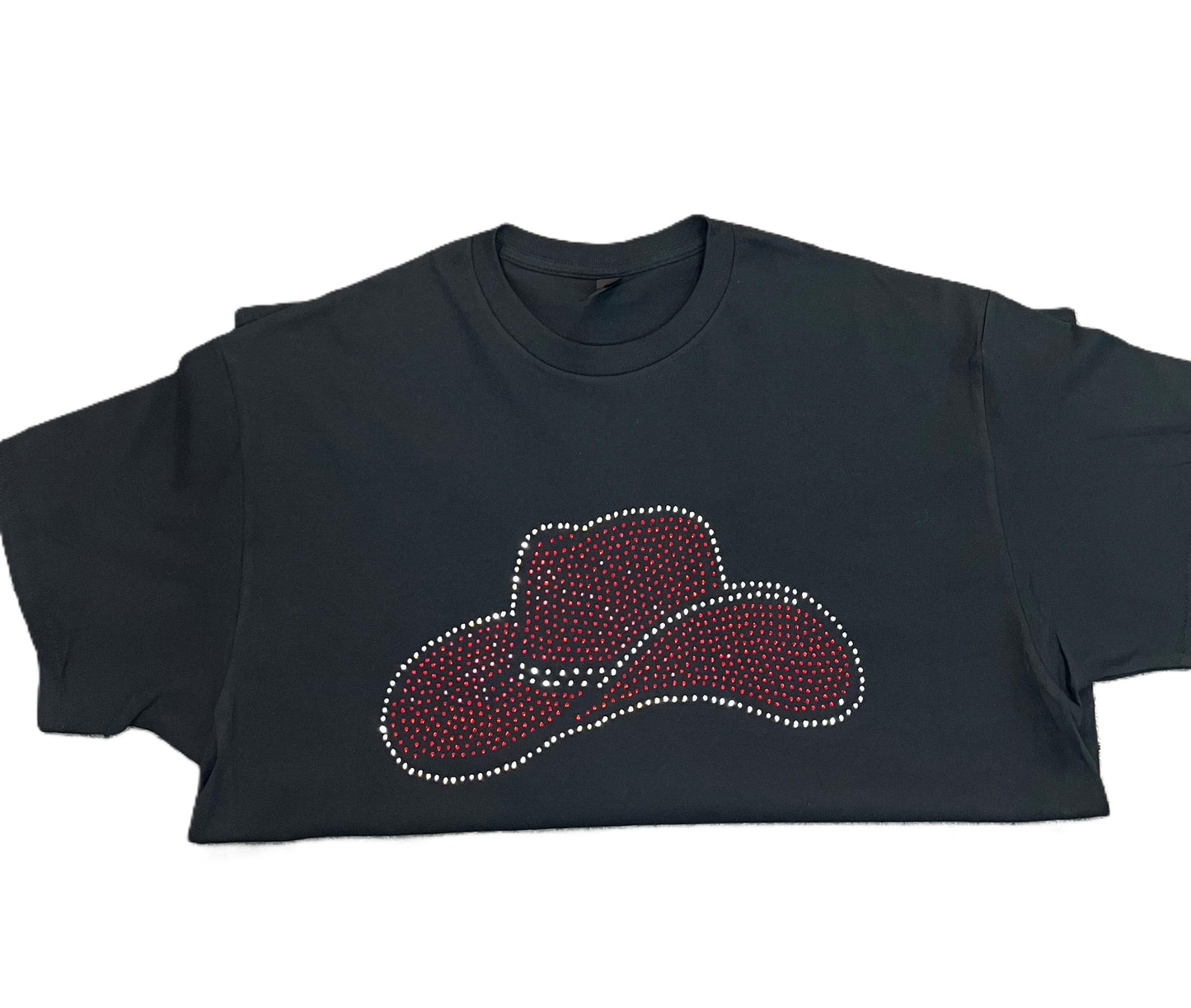 Cowboy Rhinestone Hat T Shirt