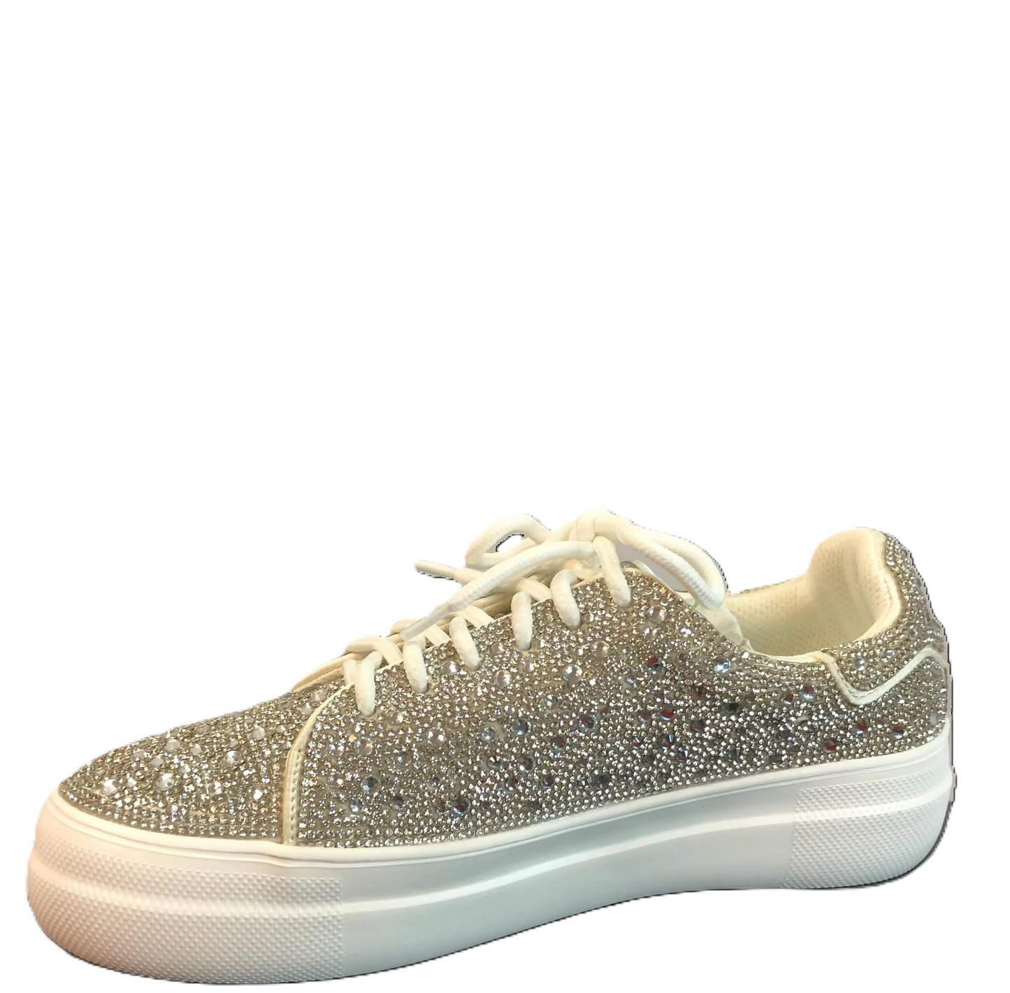 Rhinestone Sneakers - Sparkly Platform Sneakers