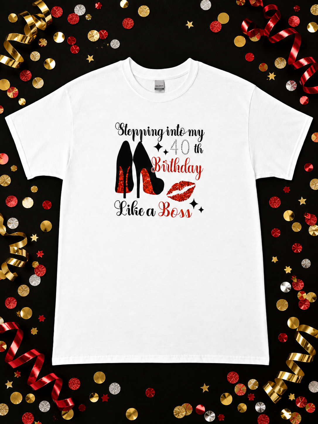 40th Birthday Shirt for Women | Like a Boss Birthday Tee