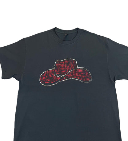 Cowboy Rhinestone Hat T Shirt