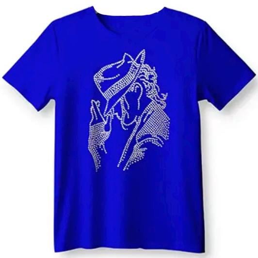 Celebrity Shirts - Celebrity Rhinestone T-Shirt - Michael Jackson Shirt