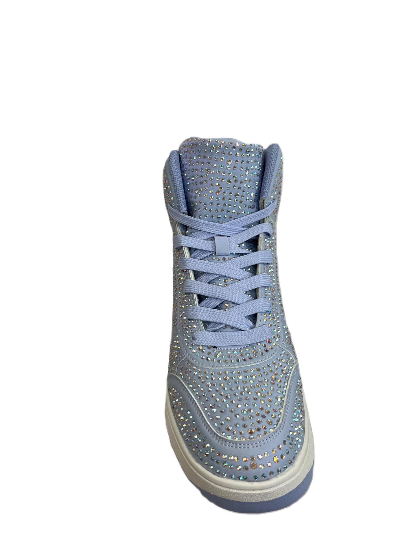 Liliana Rhinestone High Top Sneakers – Sparkly Bling Shoes for Women & Men | Colorful Statement Shoes | Crystal Studded Sneakers