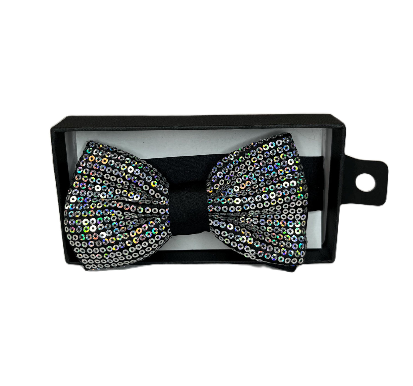 Men's Sequin Bow Tie – Sparkly Formal Party Tuxedo Accessory – Men's Bow Tie - Rhinestone Bow Tie