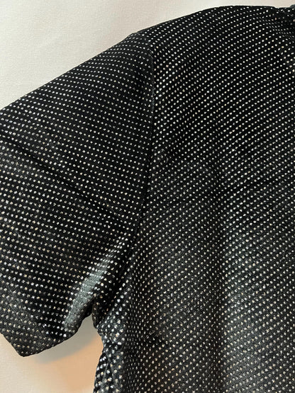 Men's Black Sparkle TShirt | Barabas Luxe Streetwear | Party Clubwear Bling Shirt | Short Sleeve Tee | Shiny Party Shirt | Luxury Streetwear