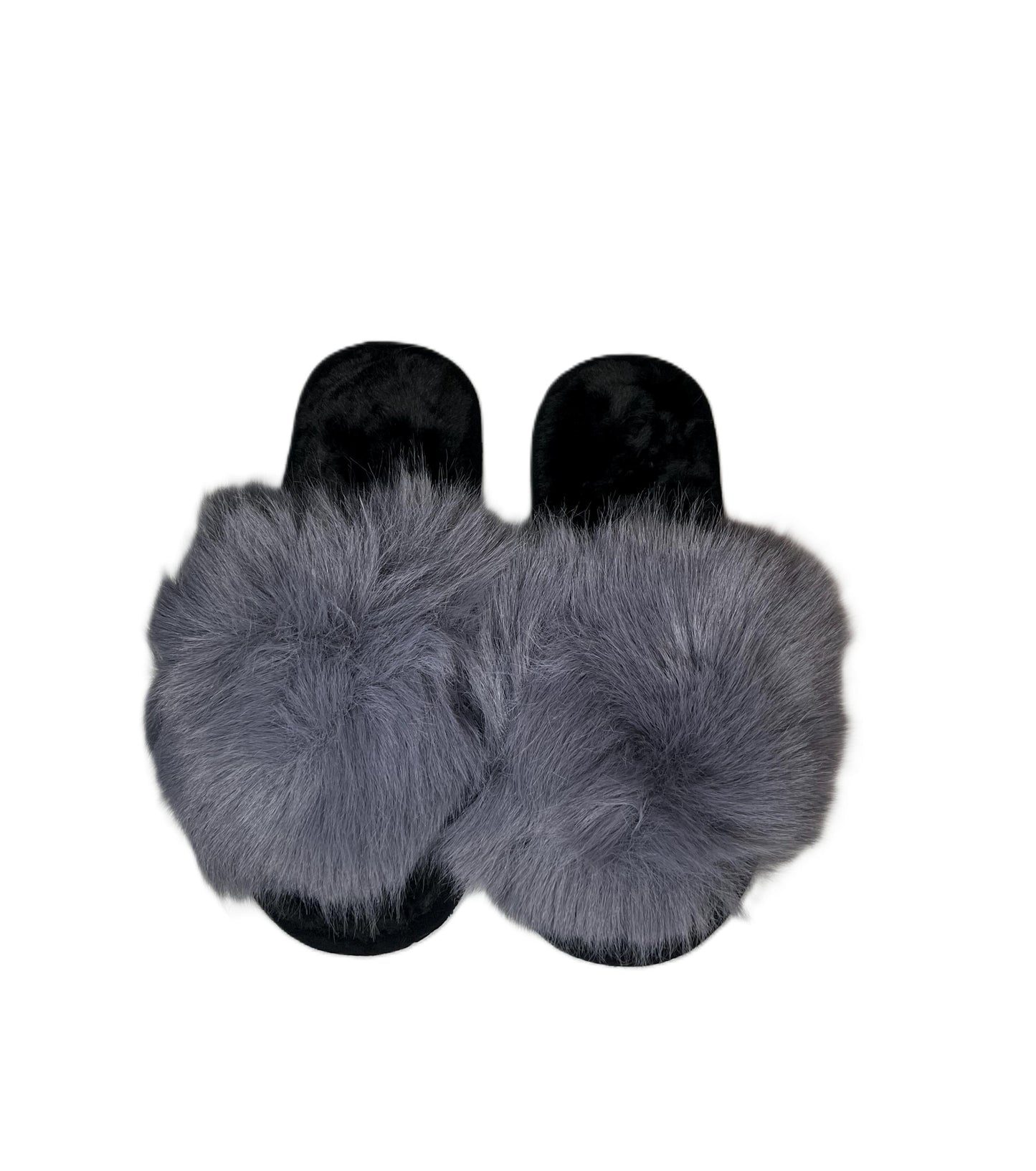 Fur Slides Womens Slip on Sandals