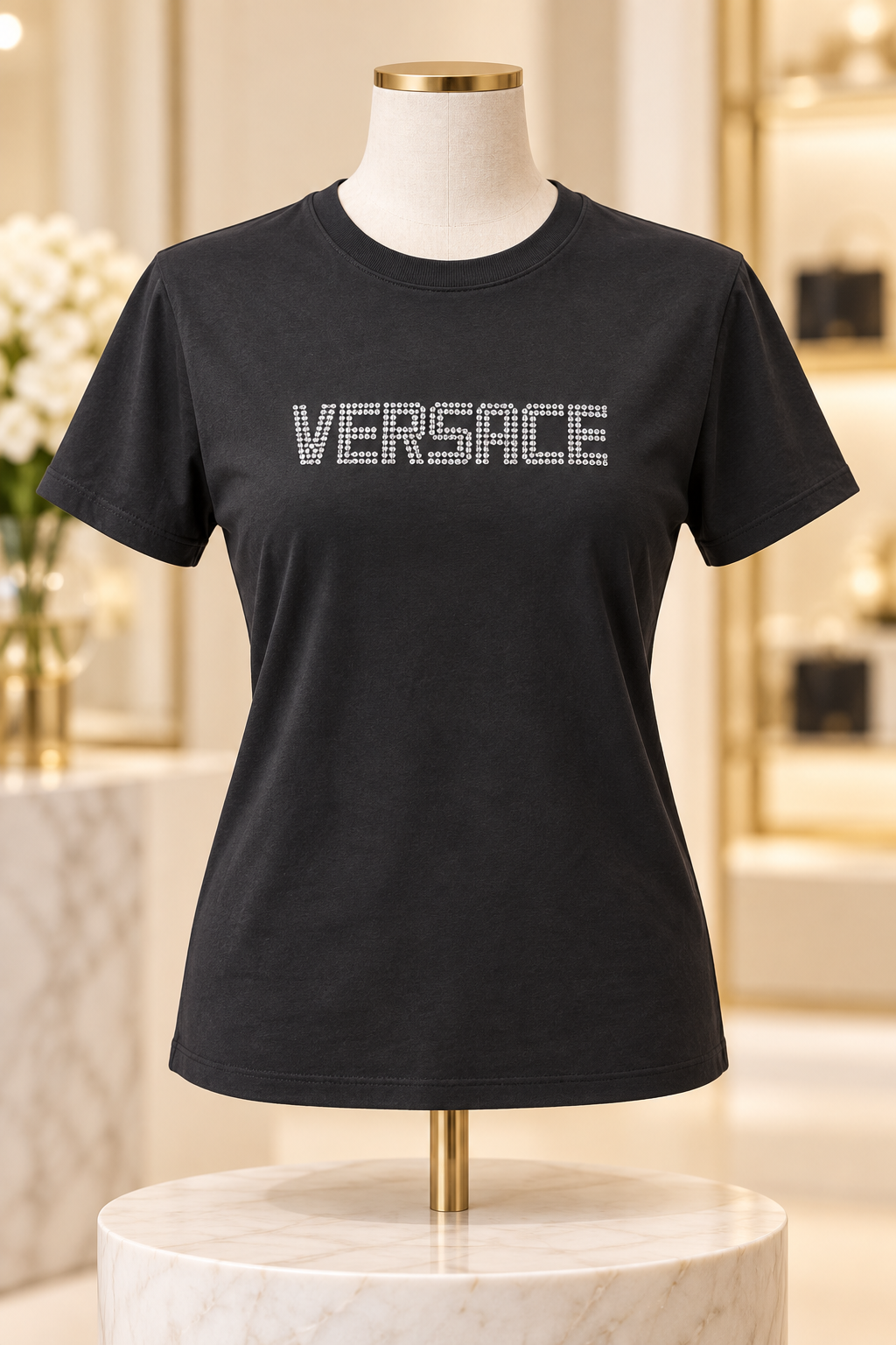Designer Rhinestone Graphic T-Shirt