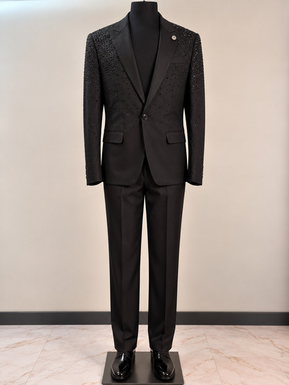 Barabas Crystal Studded Blazer