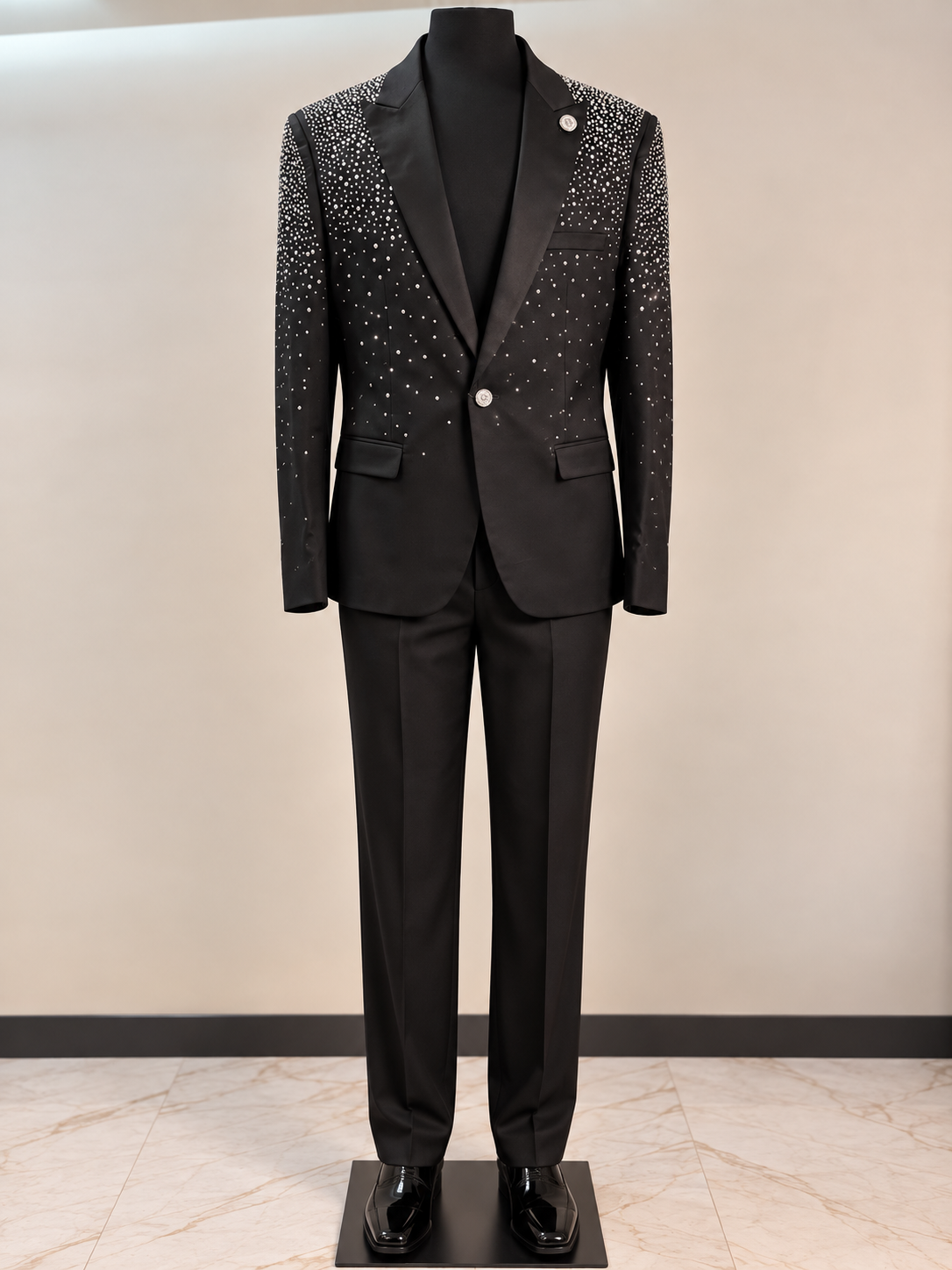 Barabas Crystal Studded Blazer