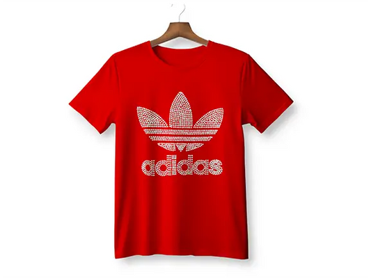 Adidas Rhinestone Gildan T-shirt