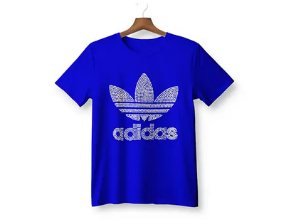 Adidas Rhinestone Gildan T-shirt