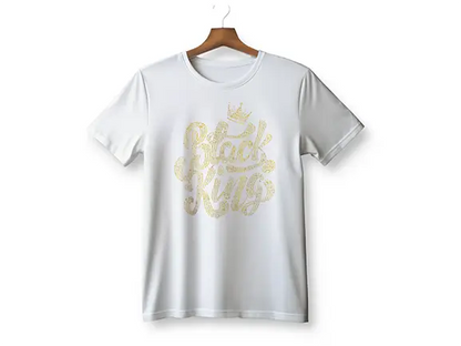 Black King Gildan Rhinestone T-Shirt