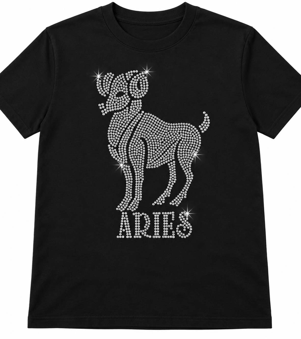 Bling Zodiac Rhinestone Figure Graphic T-Shirts