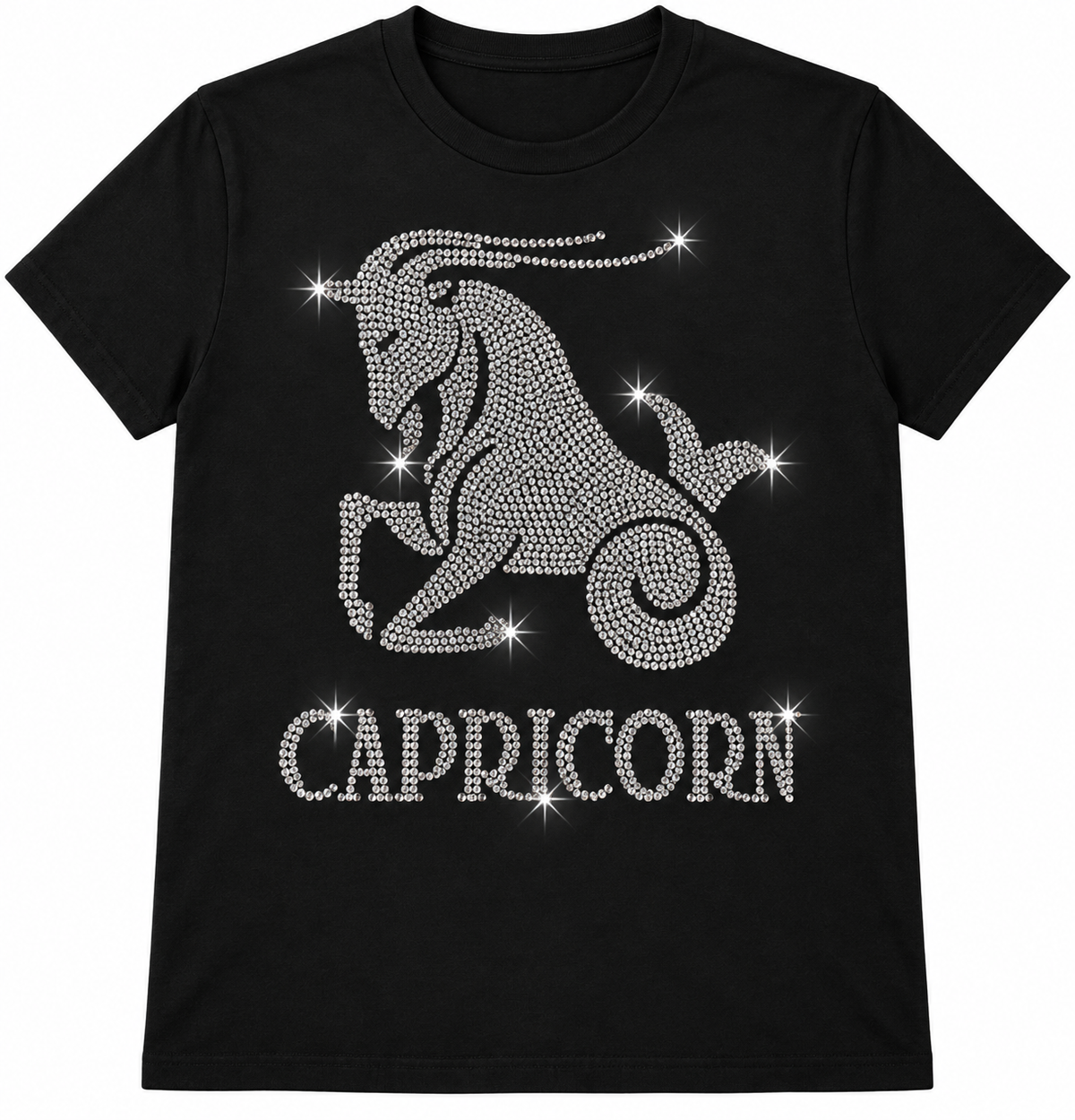 Bling Zodiac Rhinestone Figure Graphic T-Shirts