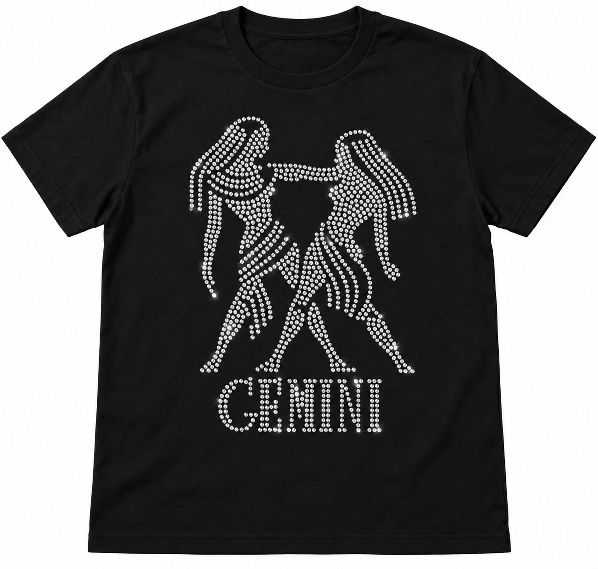 Bling Zodiac Rhinestone Figure Graphic T-Shirts