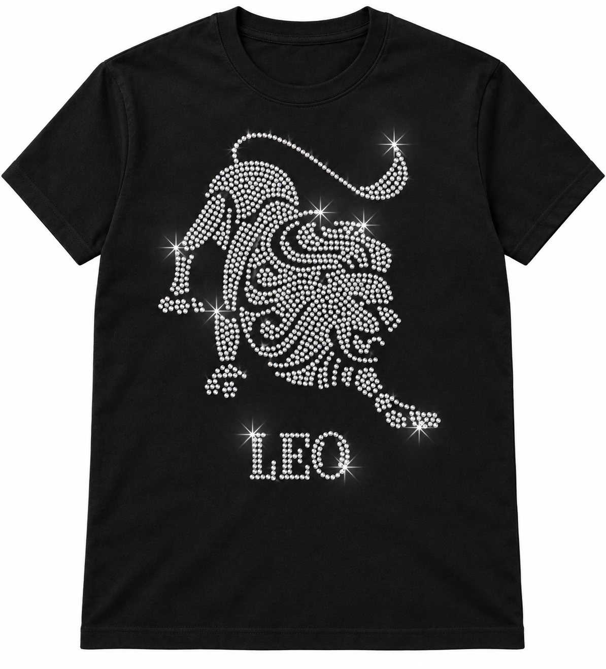 Bling Zodiac Rhinestone Figure Graphic T-Shirts