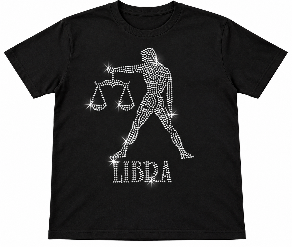 Bling Zodiac Rhinestone Figure Graphic T-Shirts