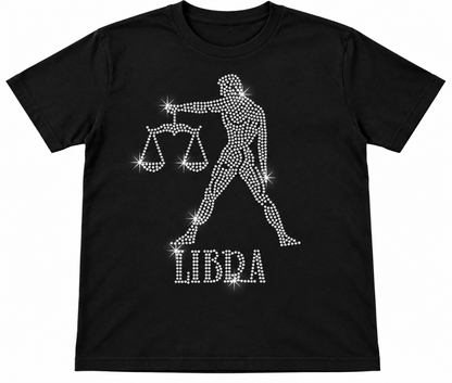 Bling Zodiac Rhinestone Figure Graphic T-Shirts