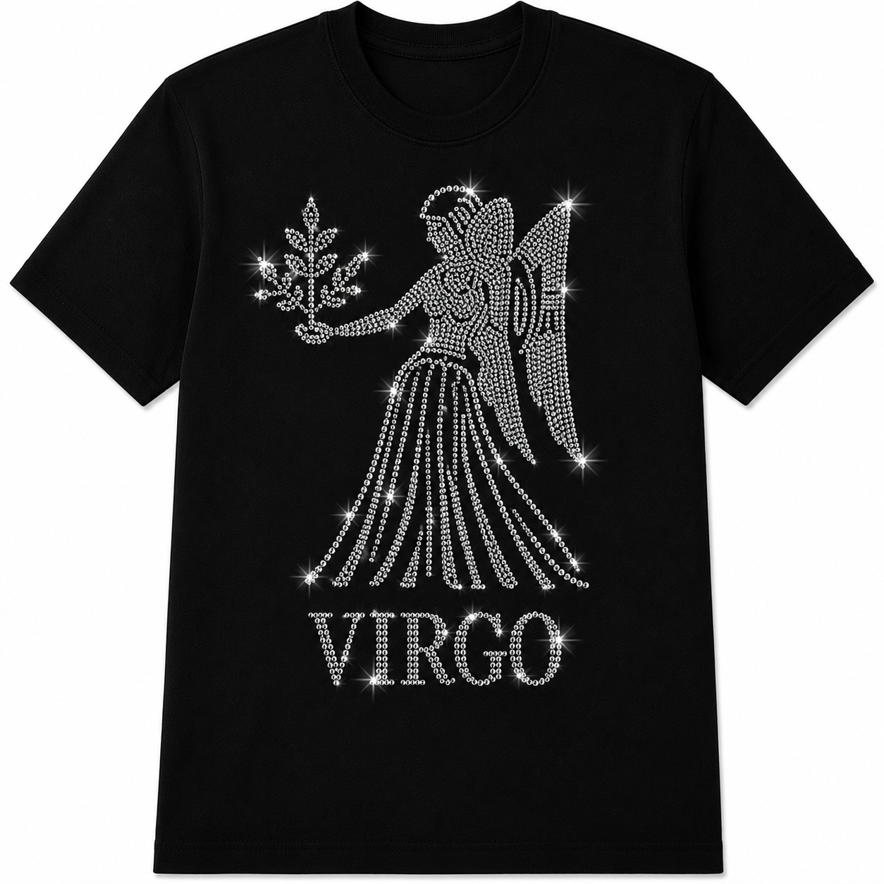 Bling Zodiac Rhinestone Graphic T-Shirts