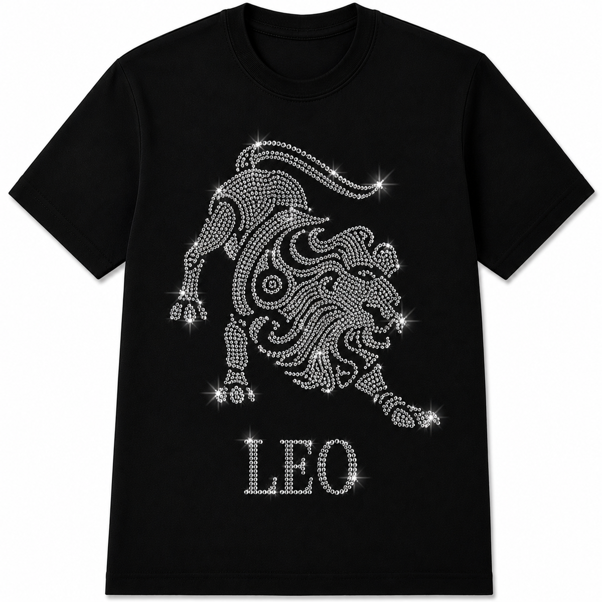 Bling Zodiac Rhinestone Graphic T-Shirts