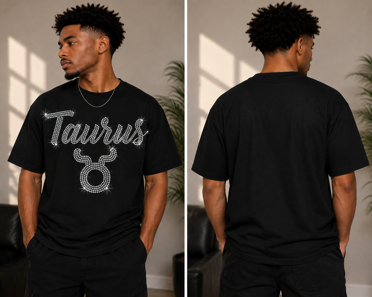 Rhinestone Zodiac T-Shirt | Bling Astrology Graphic Tee
