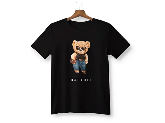 Hot Chic Bear Gildan T-Shirt