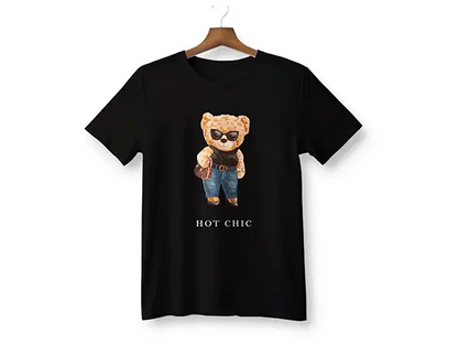 Hot Chic Bear Gildan T-Shirt