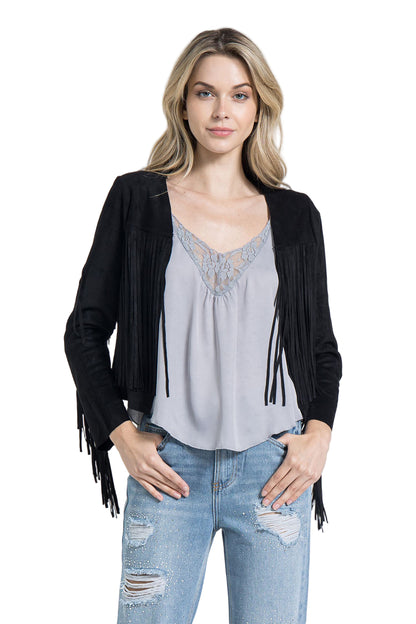 Suede Fringe Western Jacket