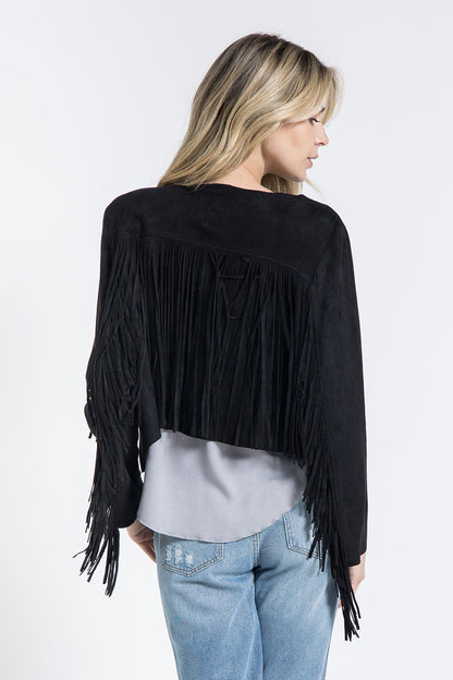 Suede Fringe Western Jacket