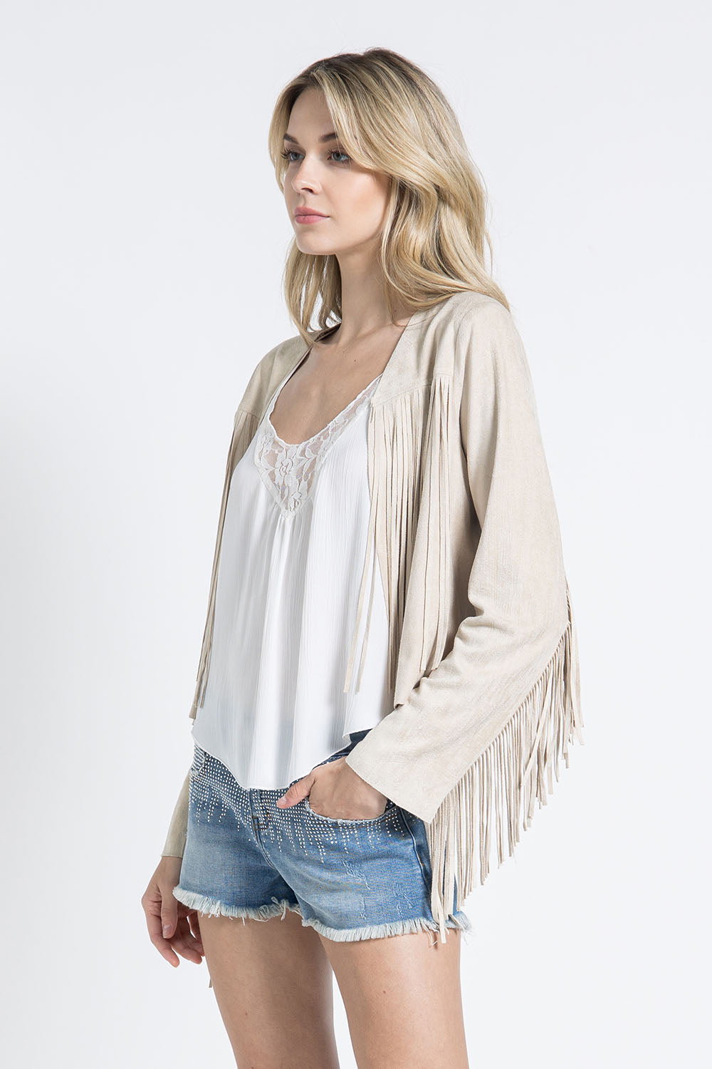 Suede Fringe Western Jacket
