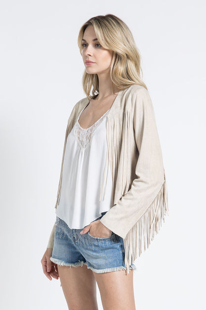 Suede Fringe Western Jacket