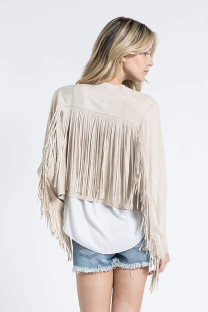 Suede Fringe Western Jacket