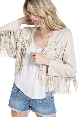 Suede Fringe Western Jacket