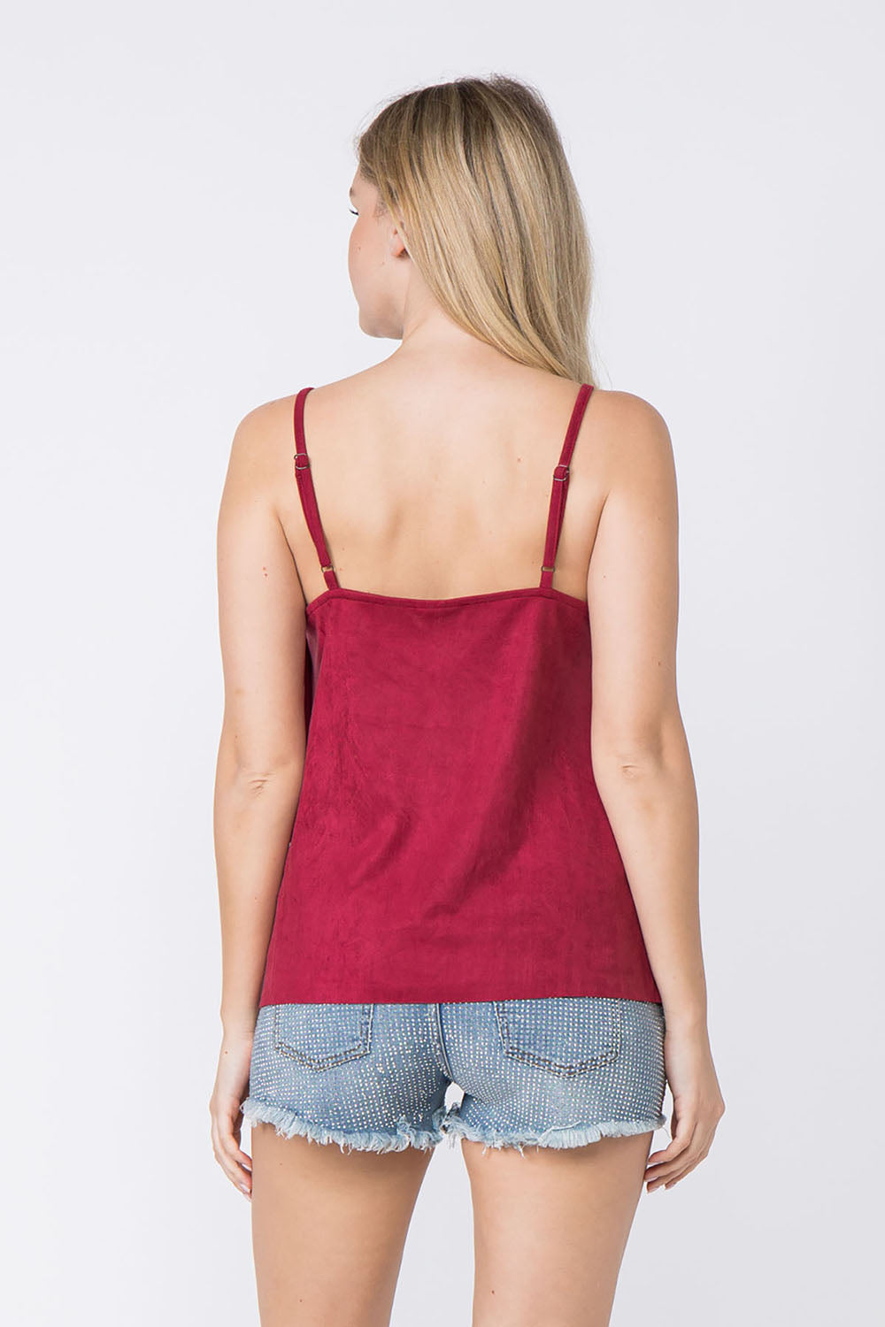 Tiered Fringe Spaghetti Strap Cami Top