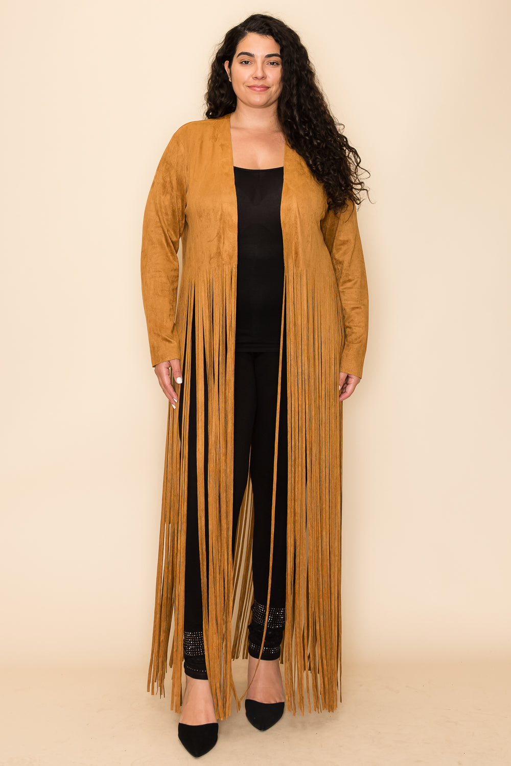 Fringed Long Suede Jacket