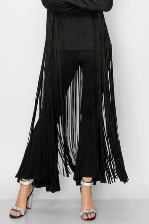 Fringed Long Suede Jacket