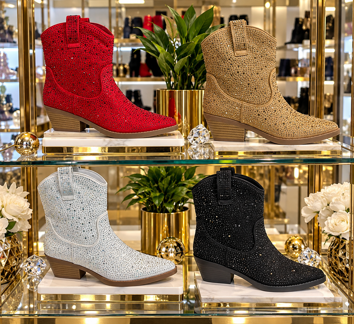 Rhinestone Cowboy Boots