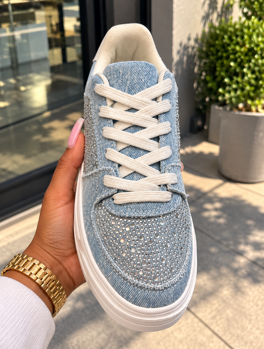 Marsel Rhinestone Lace Up Sneaker